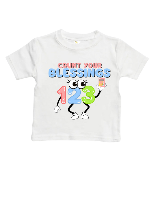 Count Your Blessings - 100% Cotton Kids Shirt