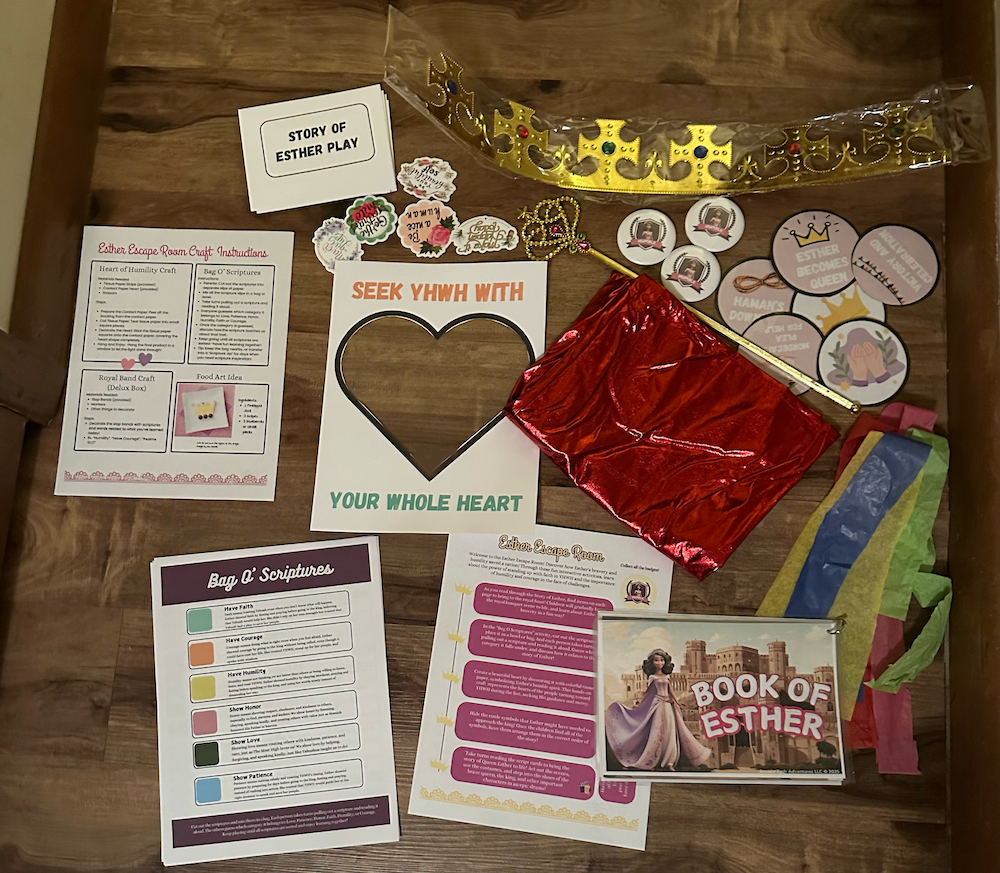 Esther Bible Activity Box