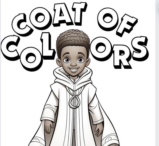 Joseph Coat of Colors Coloring Page