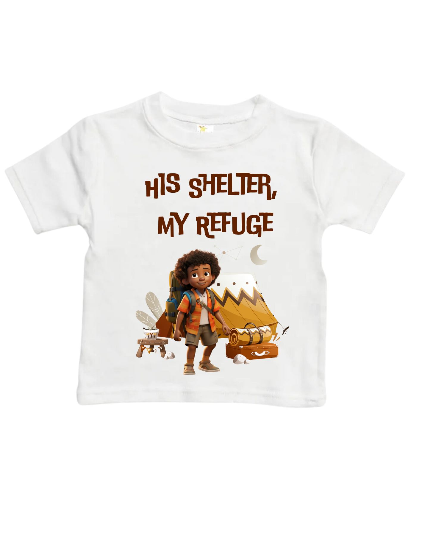 His Shelter My Refuge - 100% Cotton Kids Shirt